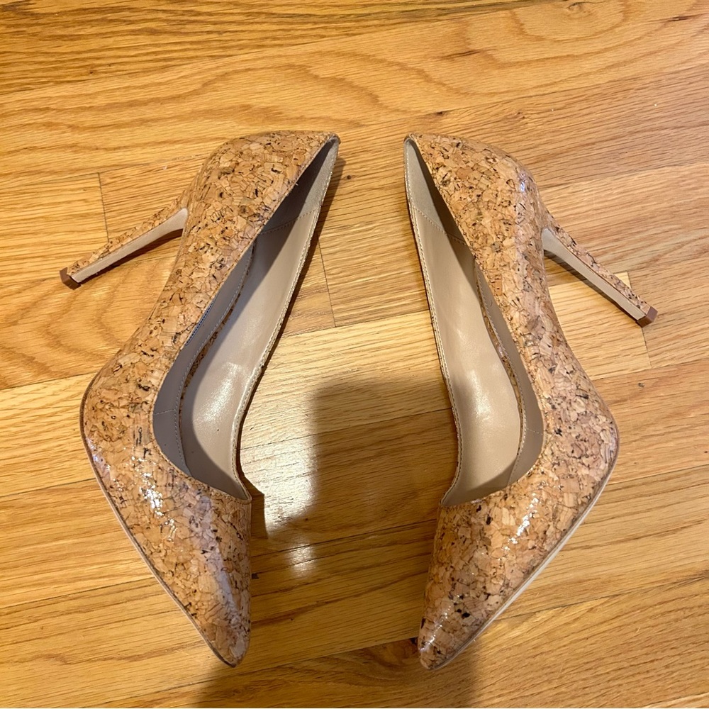 NWOT Cork Charles David Catarina Cork Heels - Picture 4 of 7